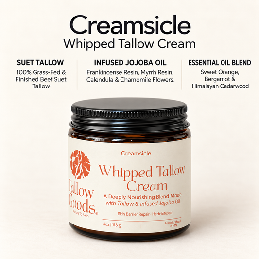 Citrus Whipped Tallow Cream
